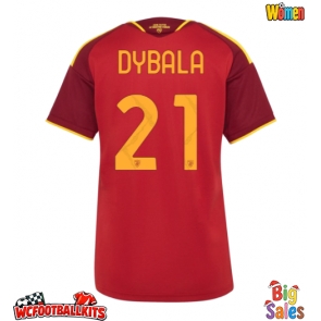 AS Roma Paulo Dybala #21 Replica Home Stadium Shirt for Women 2026-27 Short Sleeve